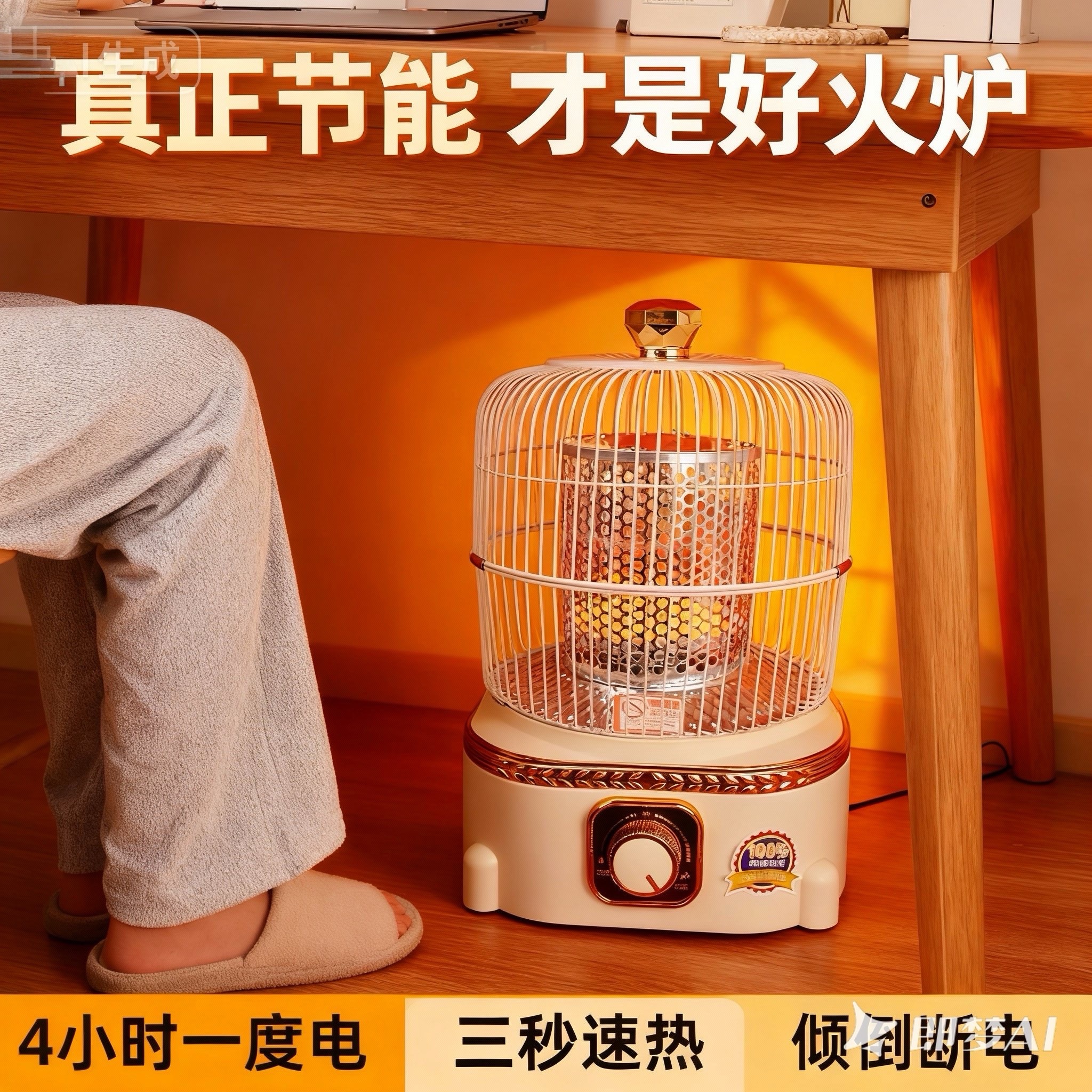 鸟笼取暖器烤火炉烤火炉取暖家用取暖器最省电新款电烤炉家用取暖