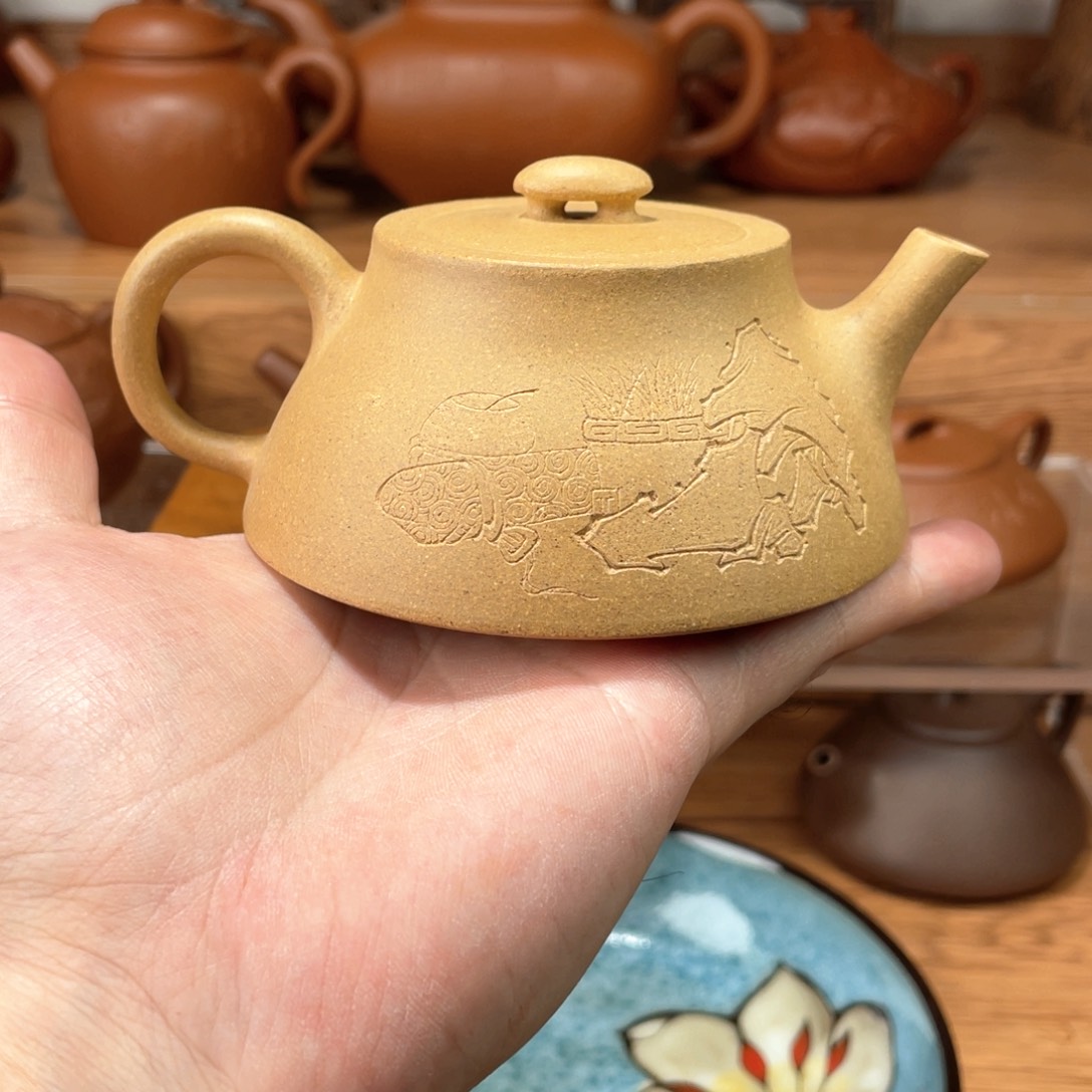 茶壶紫砂本山段名家刻绘