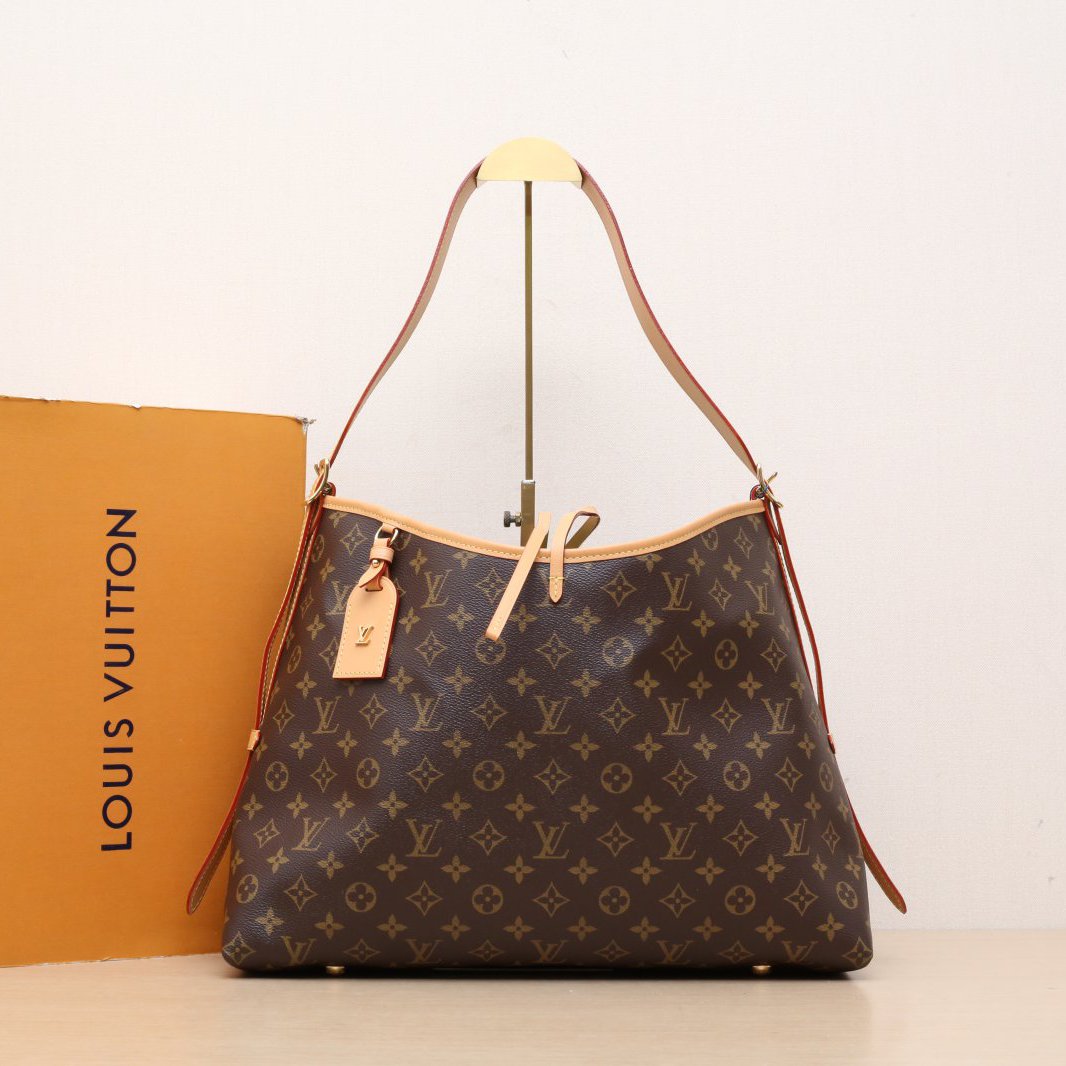 99新 LouisVuitton/路易威登 小花柳 CARRYALL 中号 39 芯片 