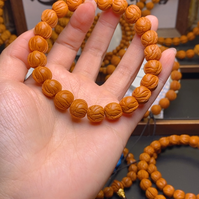 【闪购商品】桃核手串奈龙文桃核