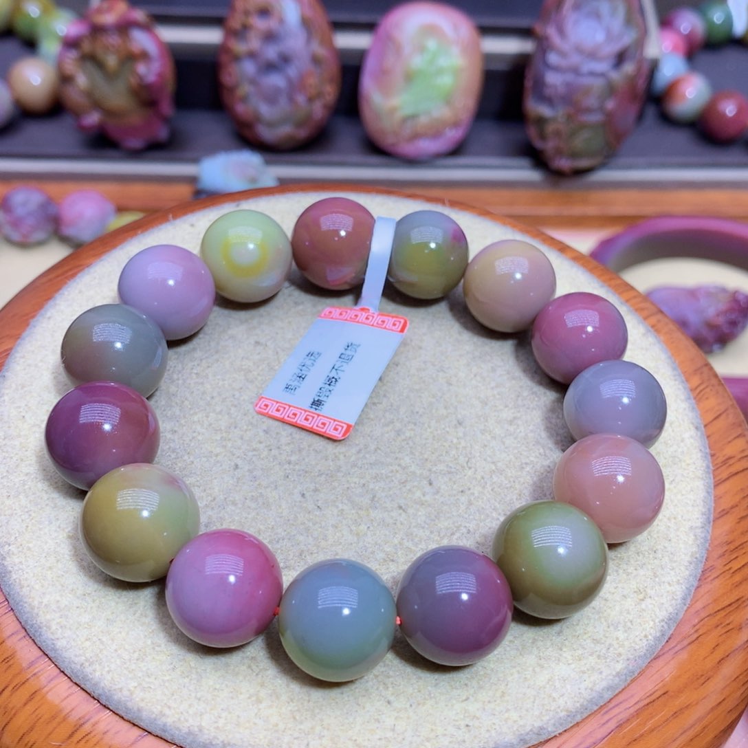 玛瑙手链未镶嵌盐源