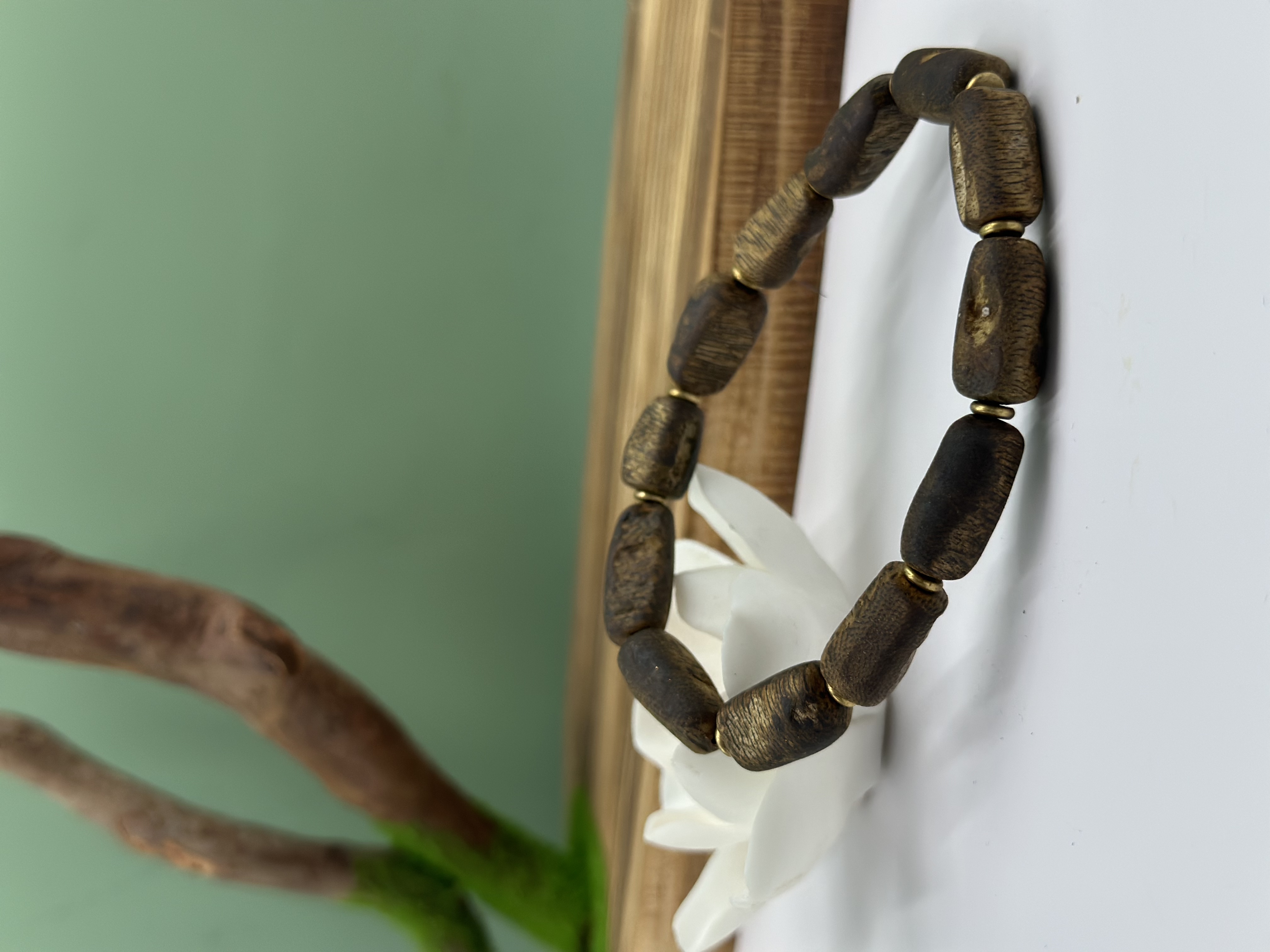 沉香莺歌绿沉香瘤疤DIY单圈手串多样性发一（福利款）