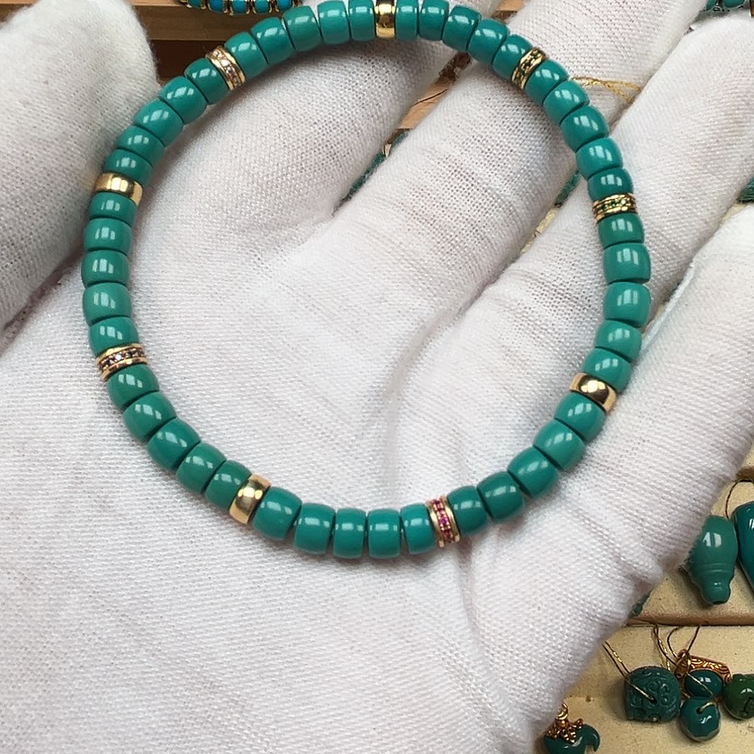 绿松石未镶嵌珠宝奇石AA39 /5.3mm