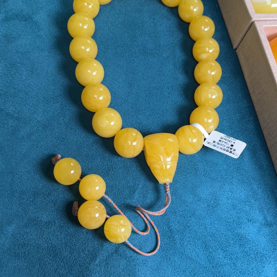 蜜蜡毛衣链未镶嵌无优化