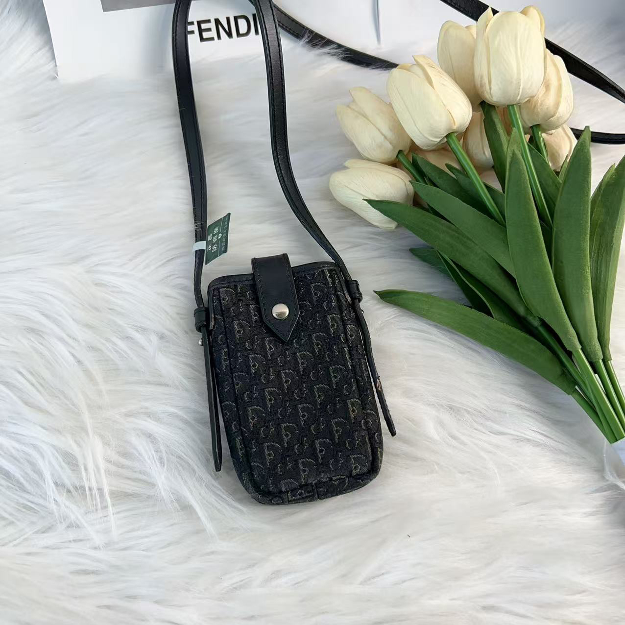 95新 DIOR/迪奥 迪奥老花小口红包小费包