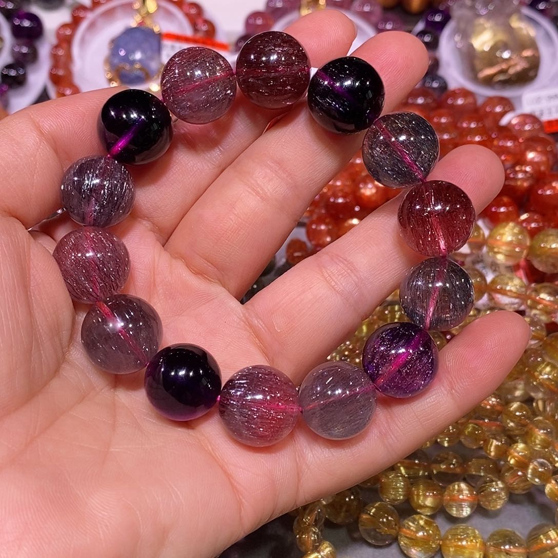 未镶嵌手链水晶超七15.6