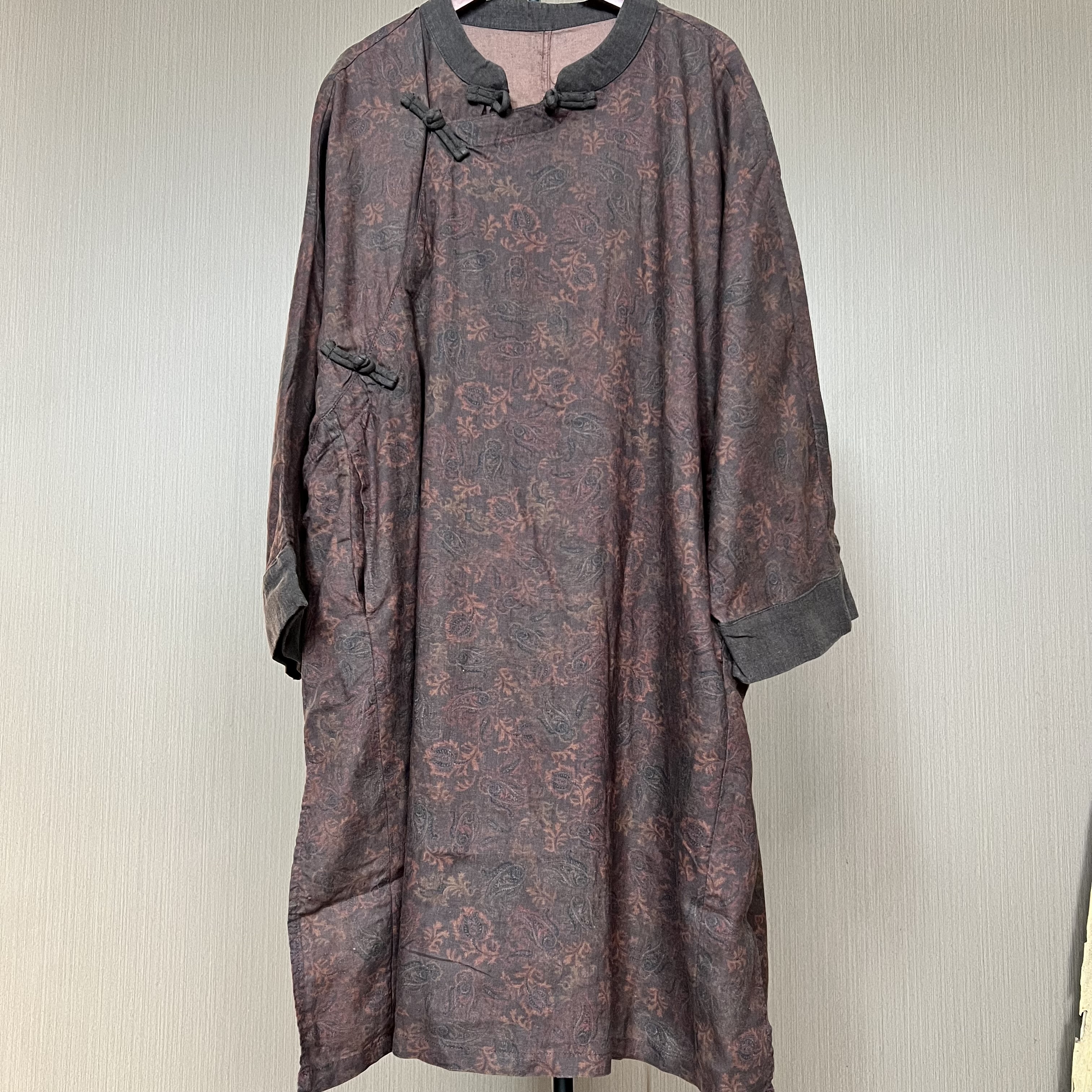 春秋新款A7049花色休闲袍子