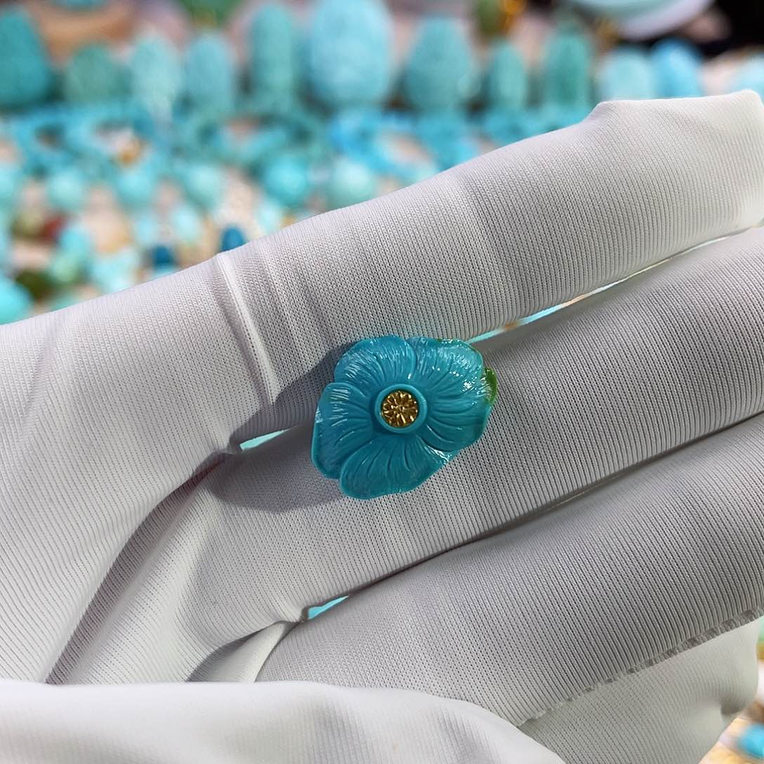 绿松石珠宝奇石未镶嵌