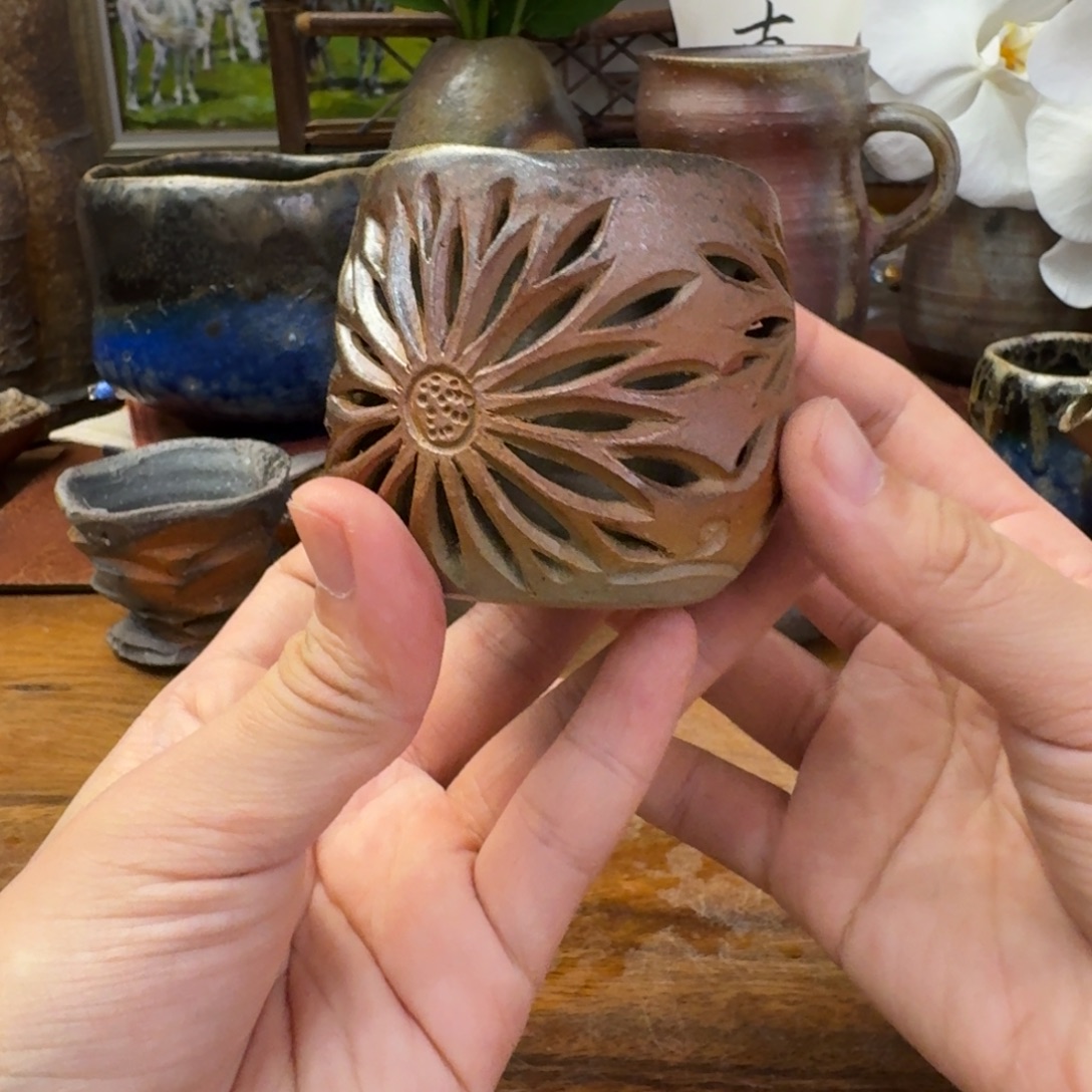 水上岳正备前烧主人杯福利一口价