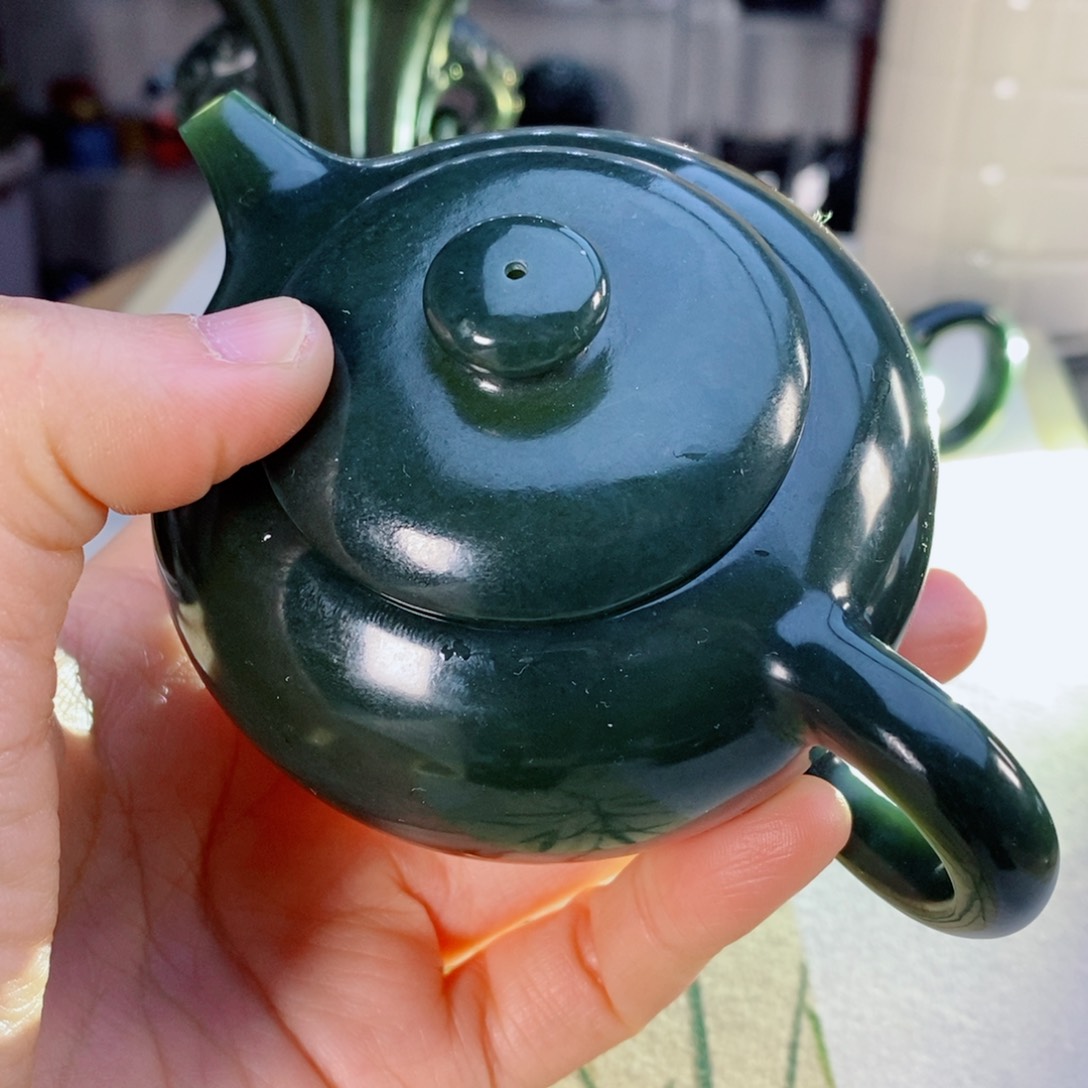 和田玉（青玉）摆件未镶嵌K****7微瑕