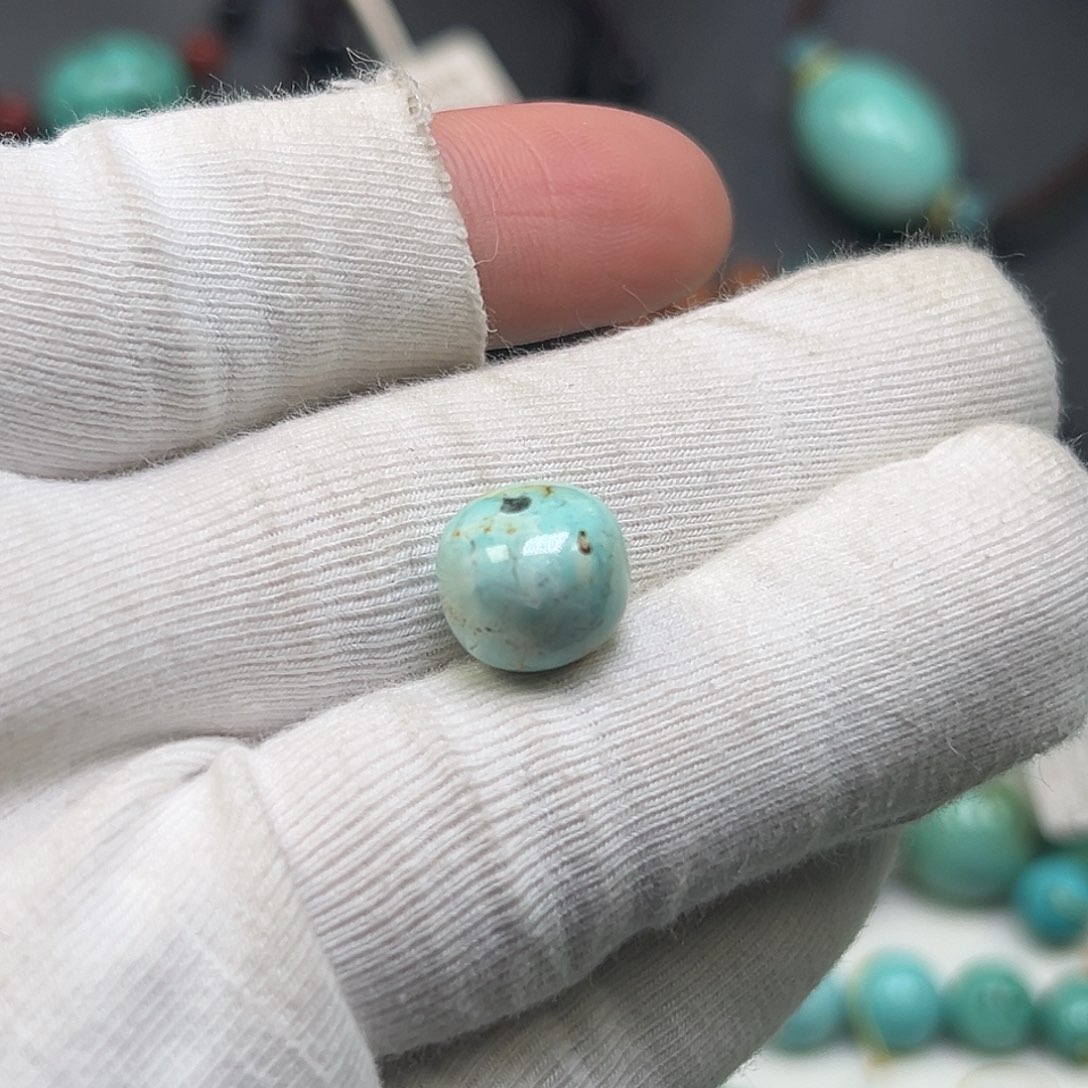 绿松石珠宝奇石未镶嵌6*7