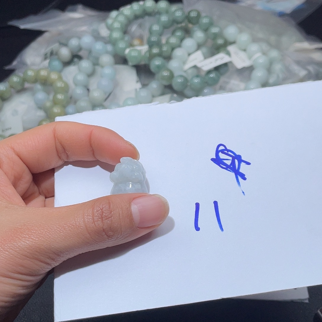 下***️翡翠未镶嵌手链翡翠