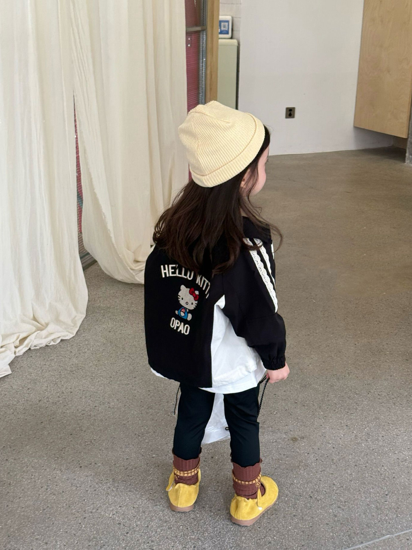 韩版童装儿童早秋外套2025新款时尚百搭女童洋气时髦拼色棒球服潮