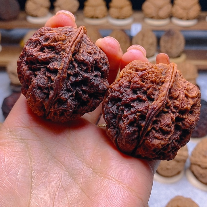 桃核把件可**乐金刚佛手45mm