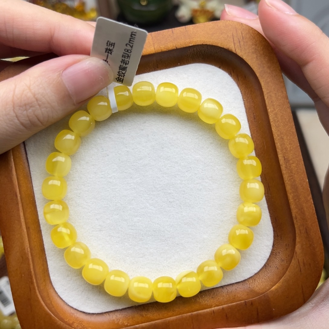 蜜蜡未镶嵌珠宝奇石8.2mm