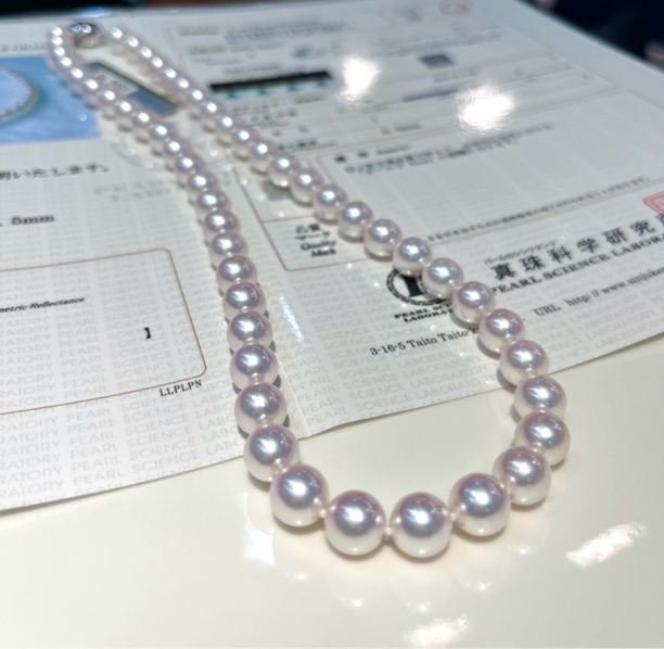 海水akoya8-8.5mm项链【真科研·rose p】
