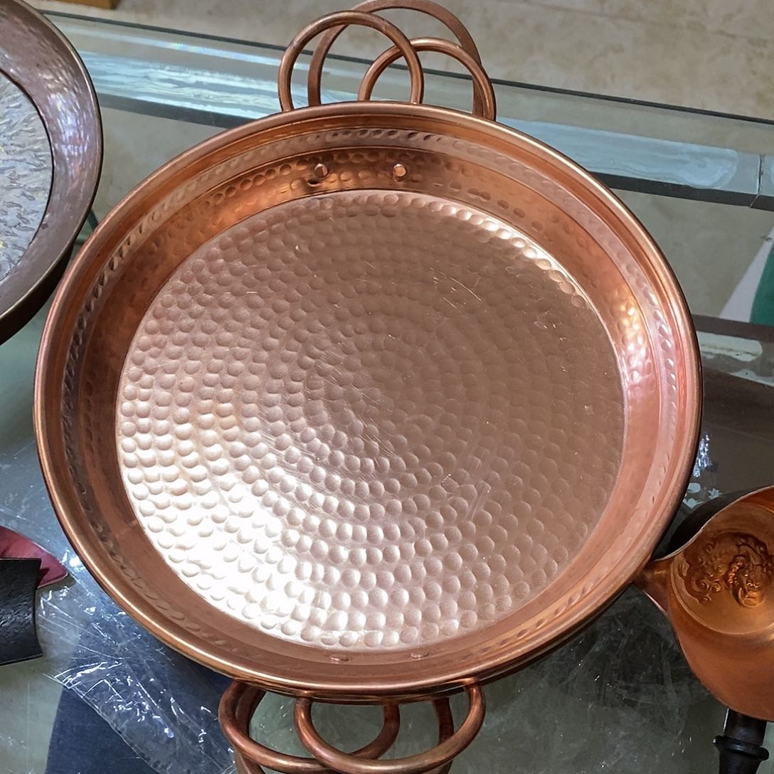 原色烤盘手工锻打工艺