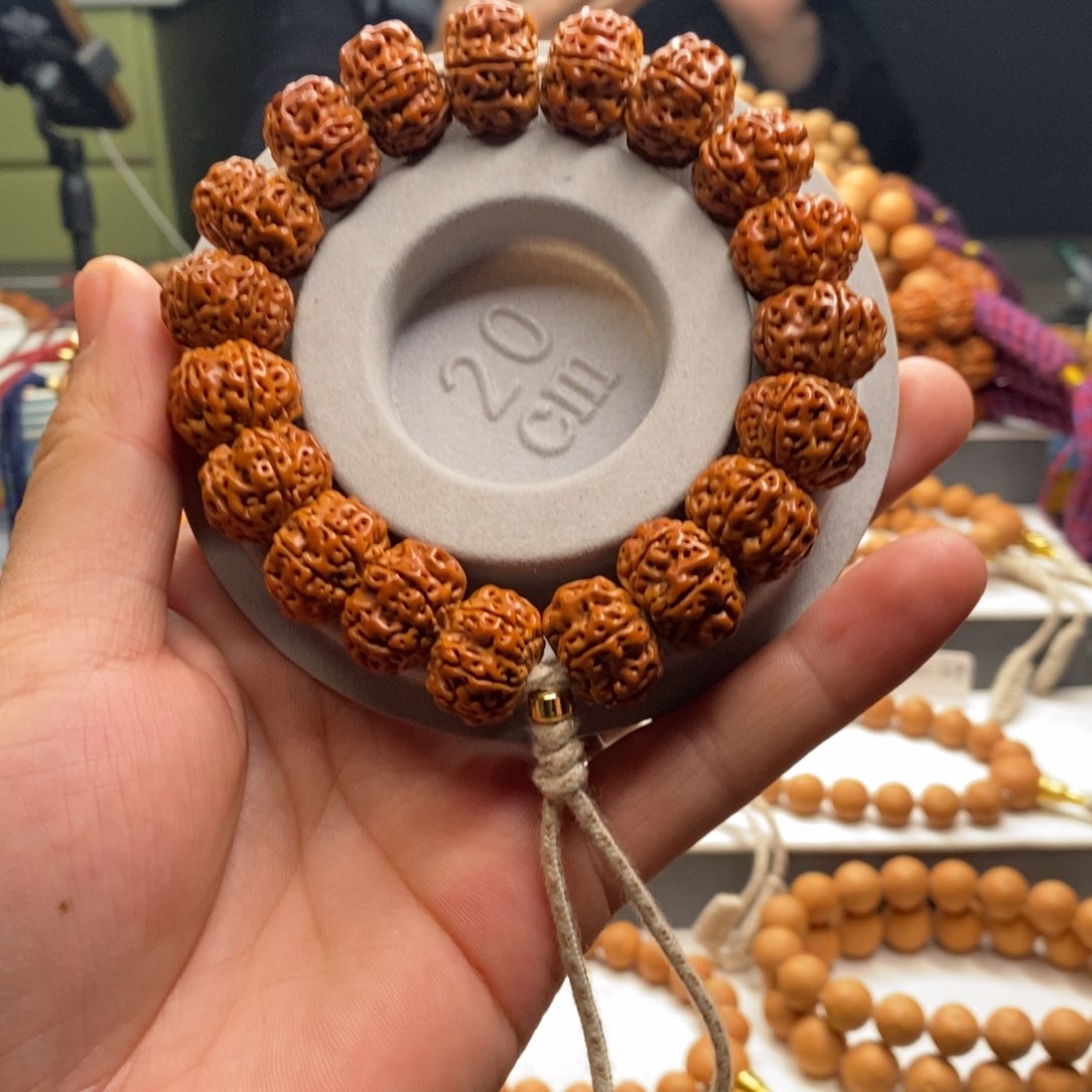 凤眼菩提手串六瓣爆肉双龙尺寸18.5