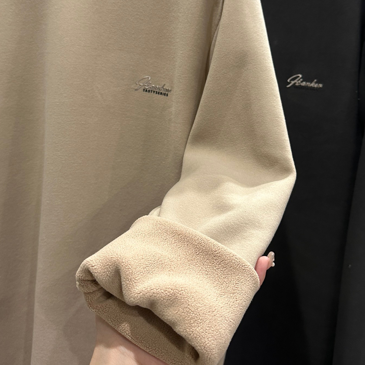 (韩傢)加厚绒男士打底衣816