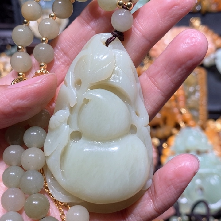 岫玉毛衣链未镶嵌