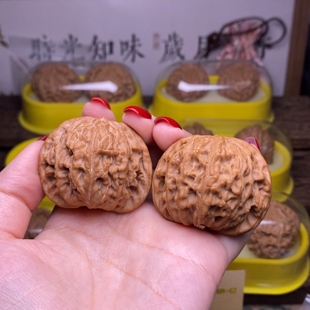 文玩核桃把件@**生全品43尺山地磨盘