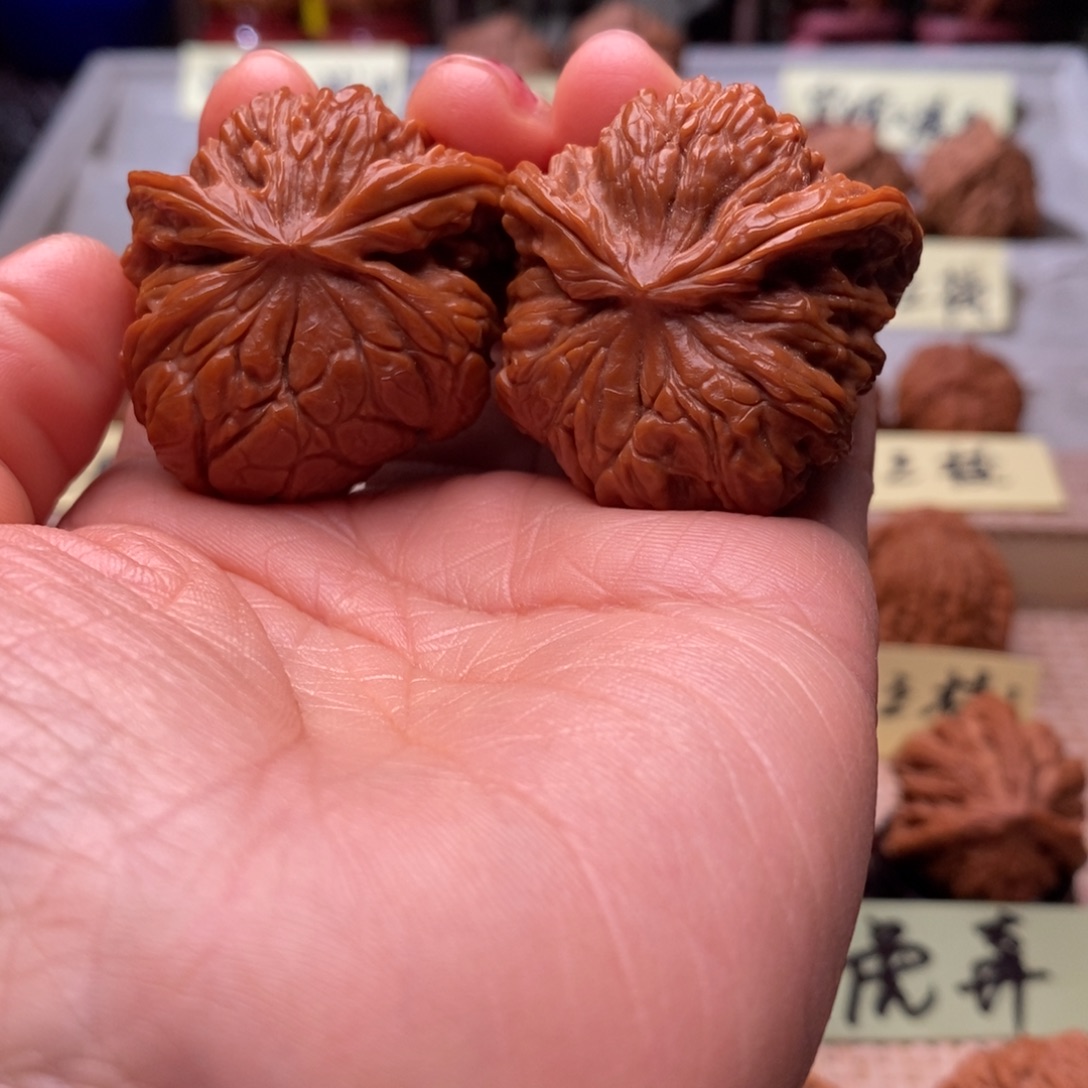 蔵***爷文玩核桃把件磨盘蛇