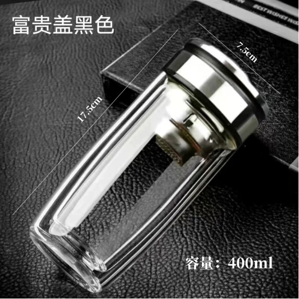 加厚玻璃杯双层鹅蛋车载便携定制水杯耐高温家用大容量单层茶杯