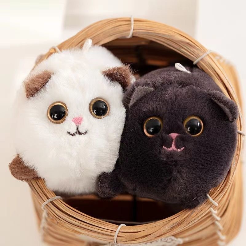 可爱有趣小猫拉线会摇尾巴吱吱叫的小猫毛绒玩具背包玩偶情侣礼物商品图