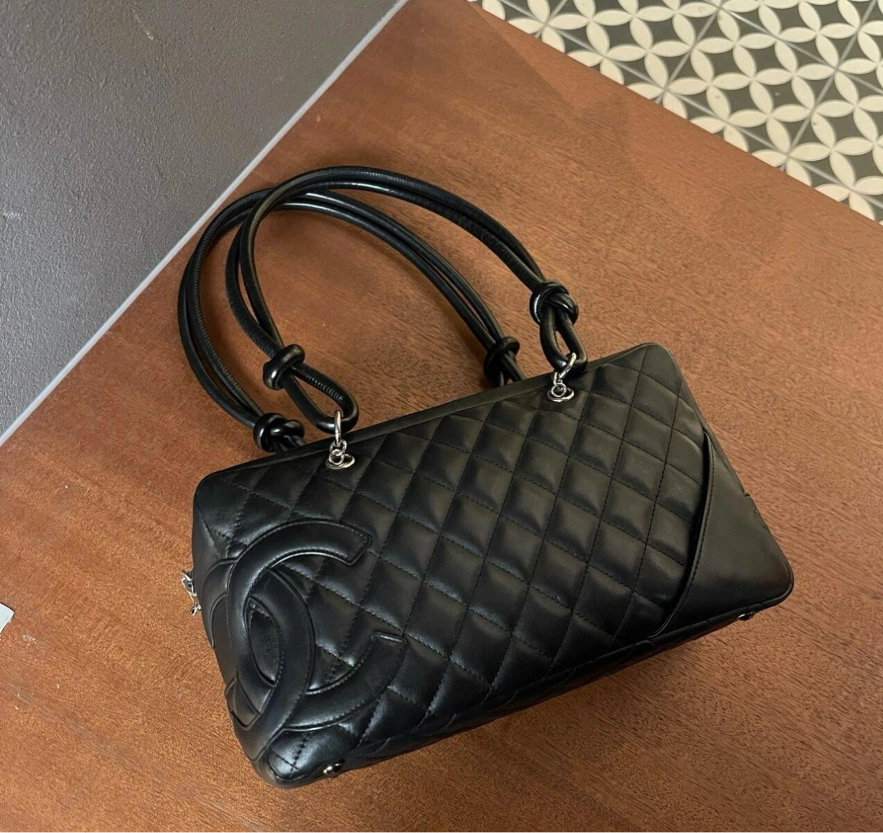 95新 Chanel/香奈儿 黑色康鹏保龄球 大号 找货