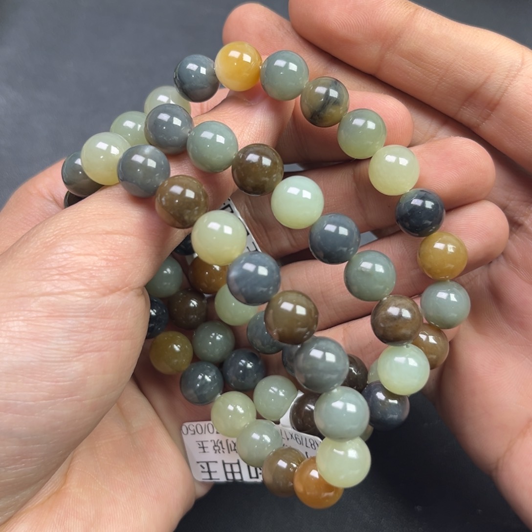 和田玉手链未镶嵌多样性拍一发一新疆楼兰卡10货头