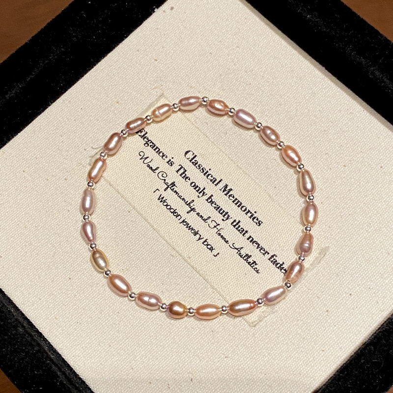 【粉紫珍珠】小米珠小众手串A1783