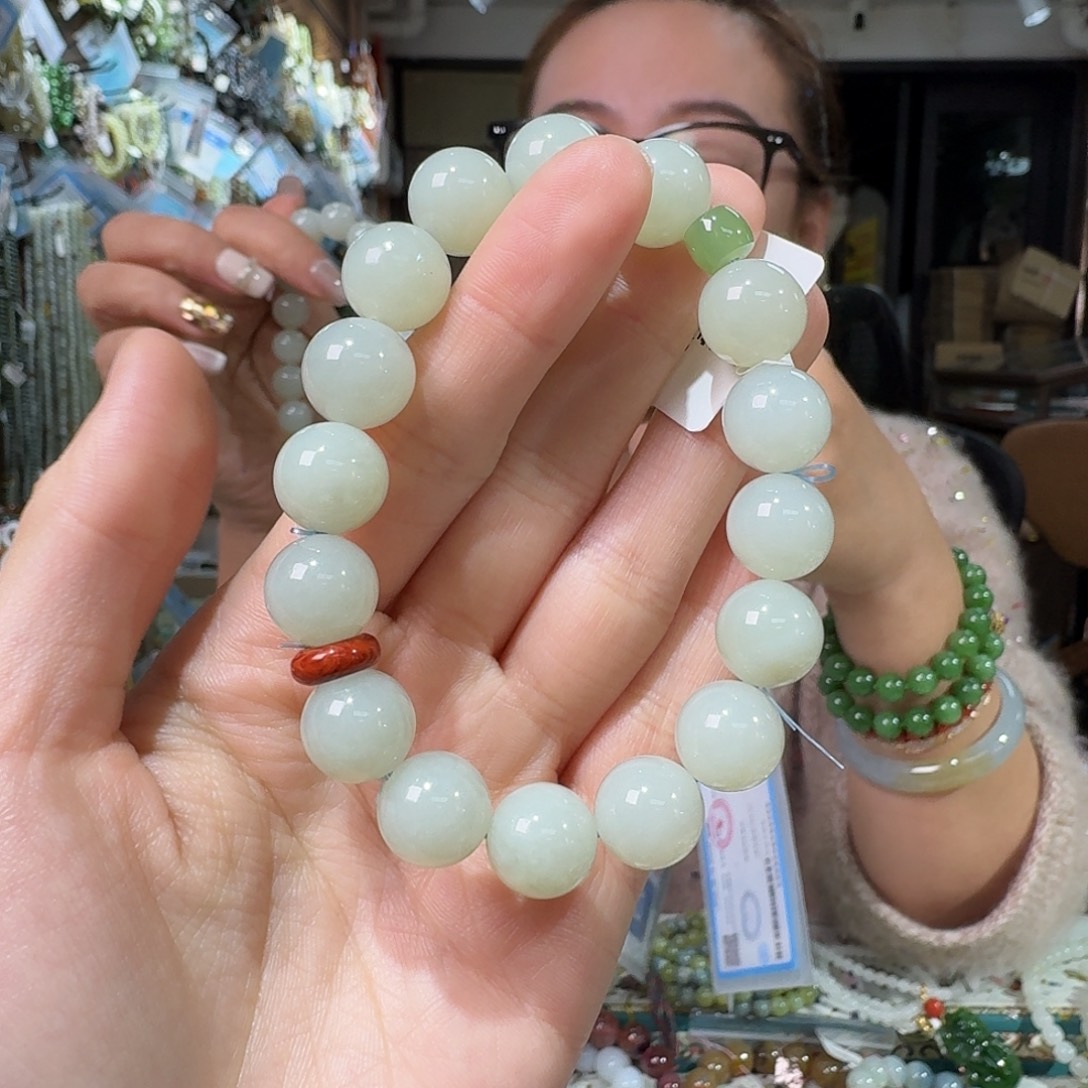 和田玉未镶嵌手链