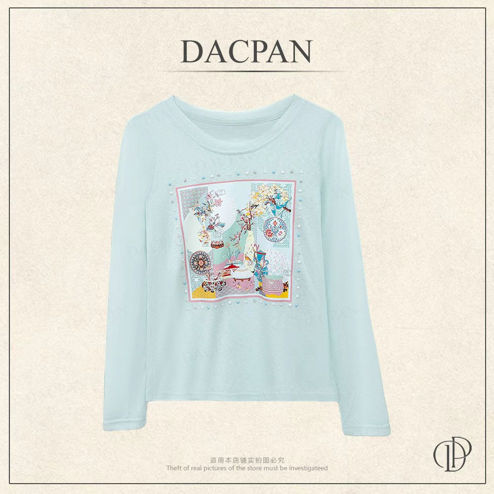 DACPAN-“梦幻花园”烫钻冰-丝防-晒长袖上衣 2026/盼·PP 2672