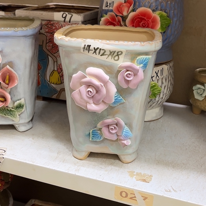 粗陶材质多肉花盆