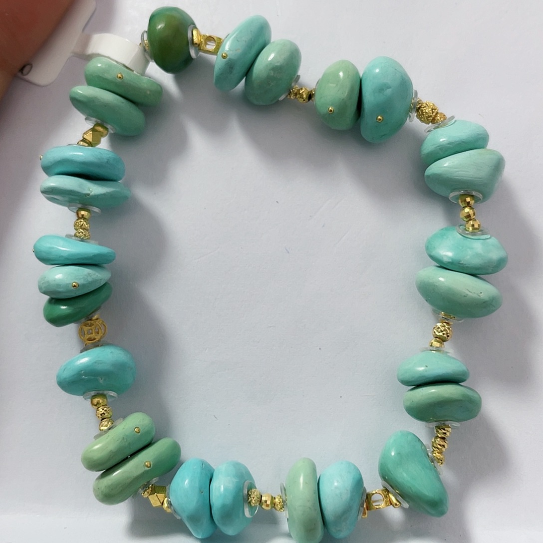 绿松石配饰18K金镶嵌
