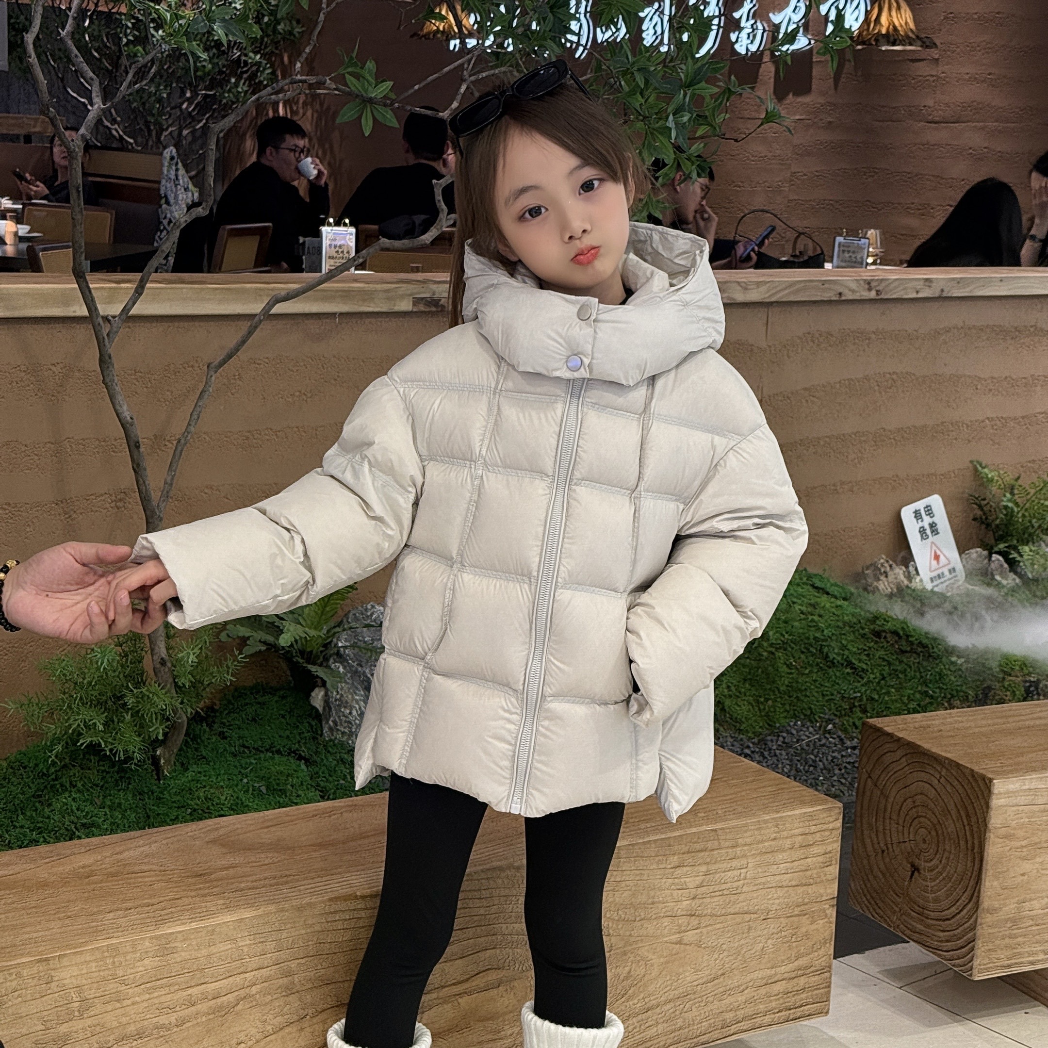 新国标【90绒】雅鹿儿童羽绒服厚款男女童加绒秋冬外套时尚潮流百搭