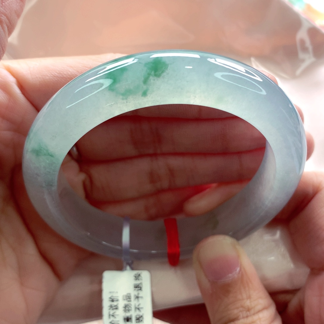 翡翠手镯未镶嵌56.5小钢炮毕业A