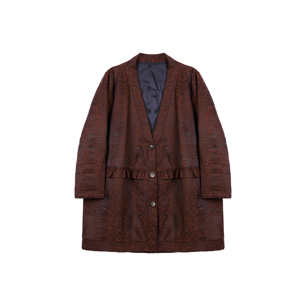 【小水专属】油丝长款桑蚕丝棉袄  2422