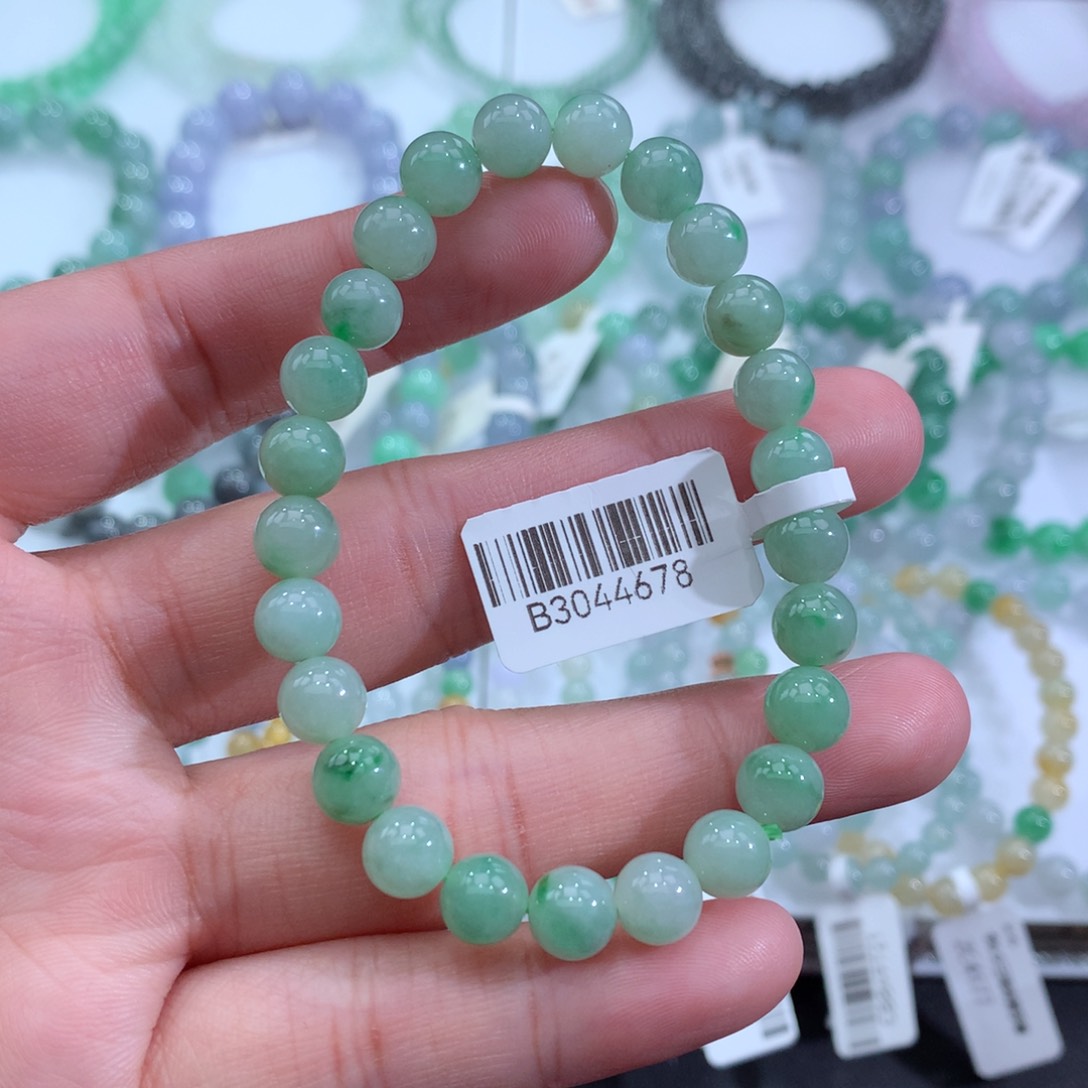 翡翠手链未镶嵌天然