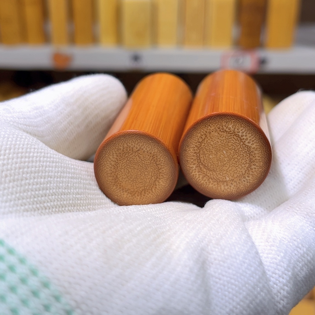 竹两个圆一物一拍实心竹