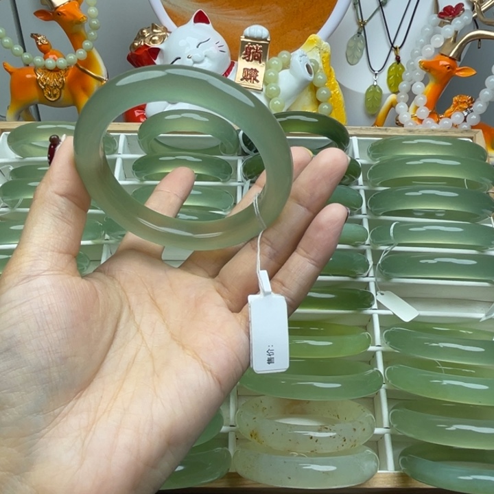 @***道岫玉未镶嵌手镯岫玉