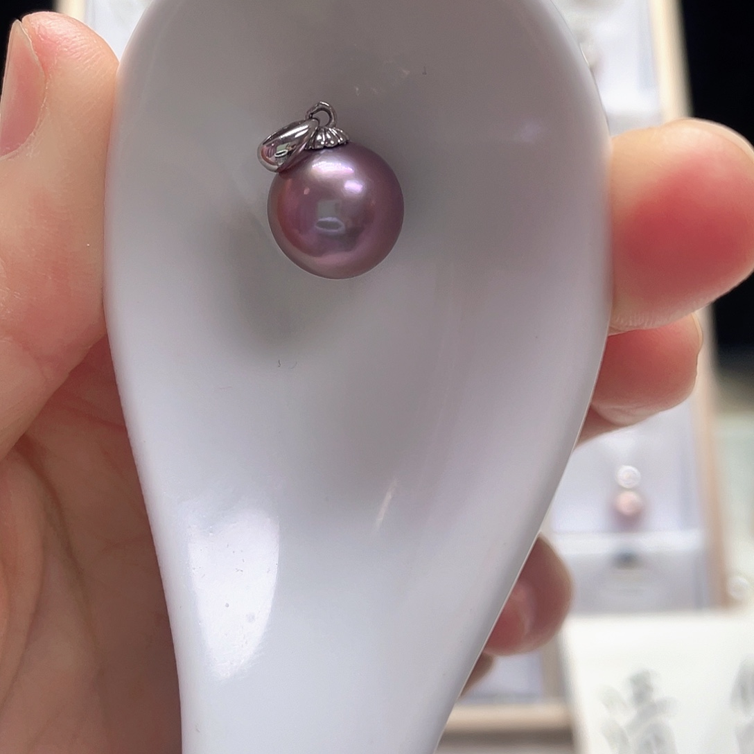 邯***鞋吊坠(不含链)淡水珍珠银S925镶嵌