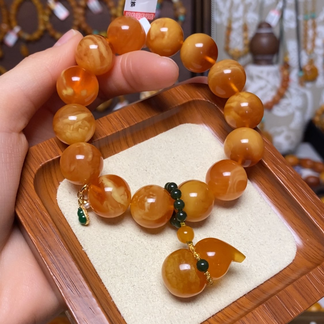 【闪购商品】手链蜜蜡未镶嵌手串