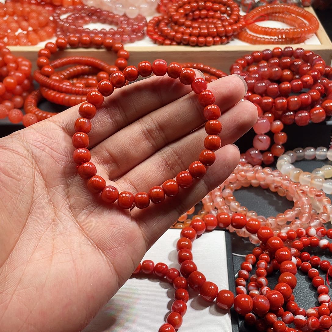 未镶嵌手链南红玛瑙