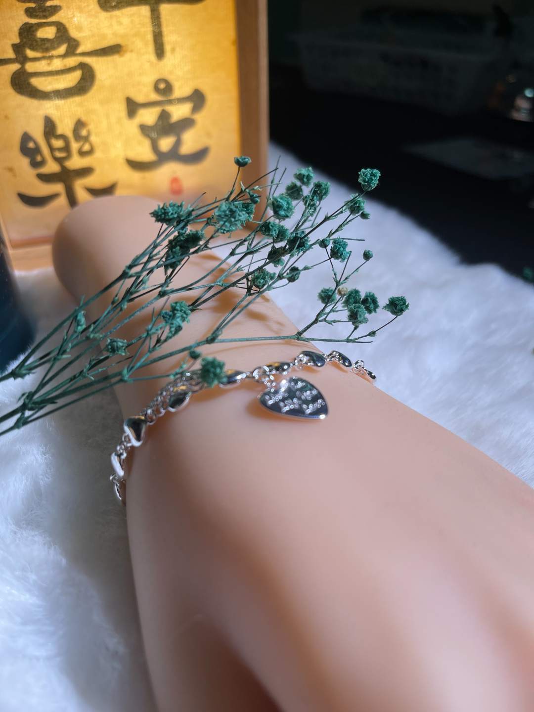 银制品 36号：爱心笑脸手链