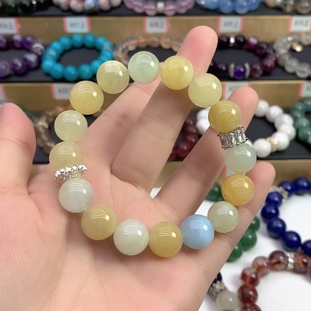 水晶手链未镶嵌海蓝宝