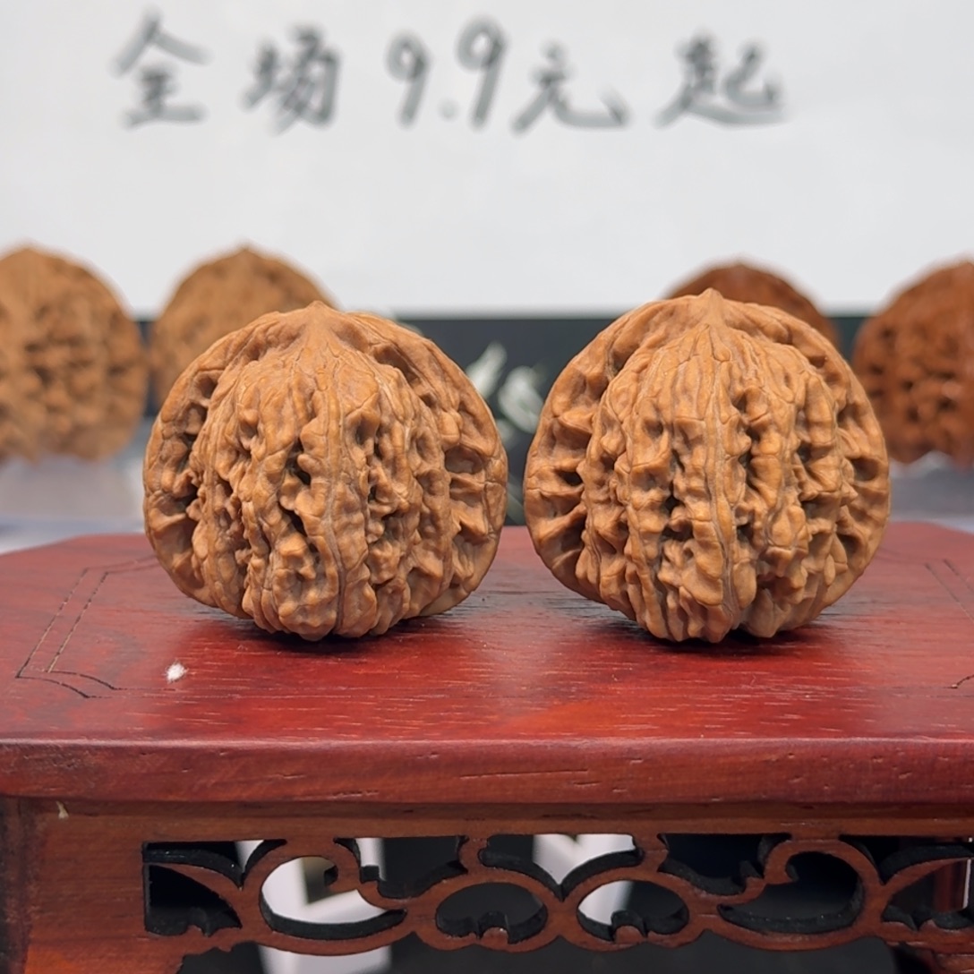 把件文玩核桃57号四座楼全品无药无修原生态边39肚37高35