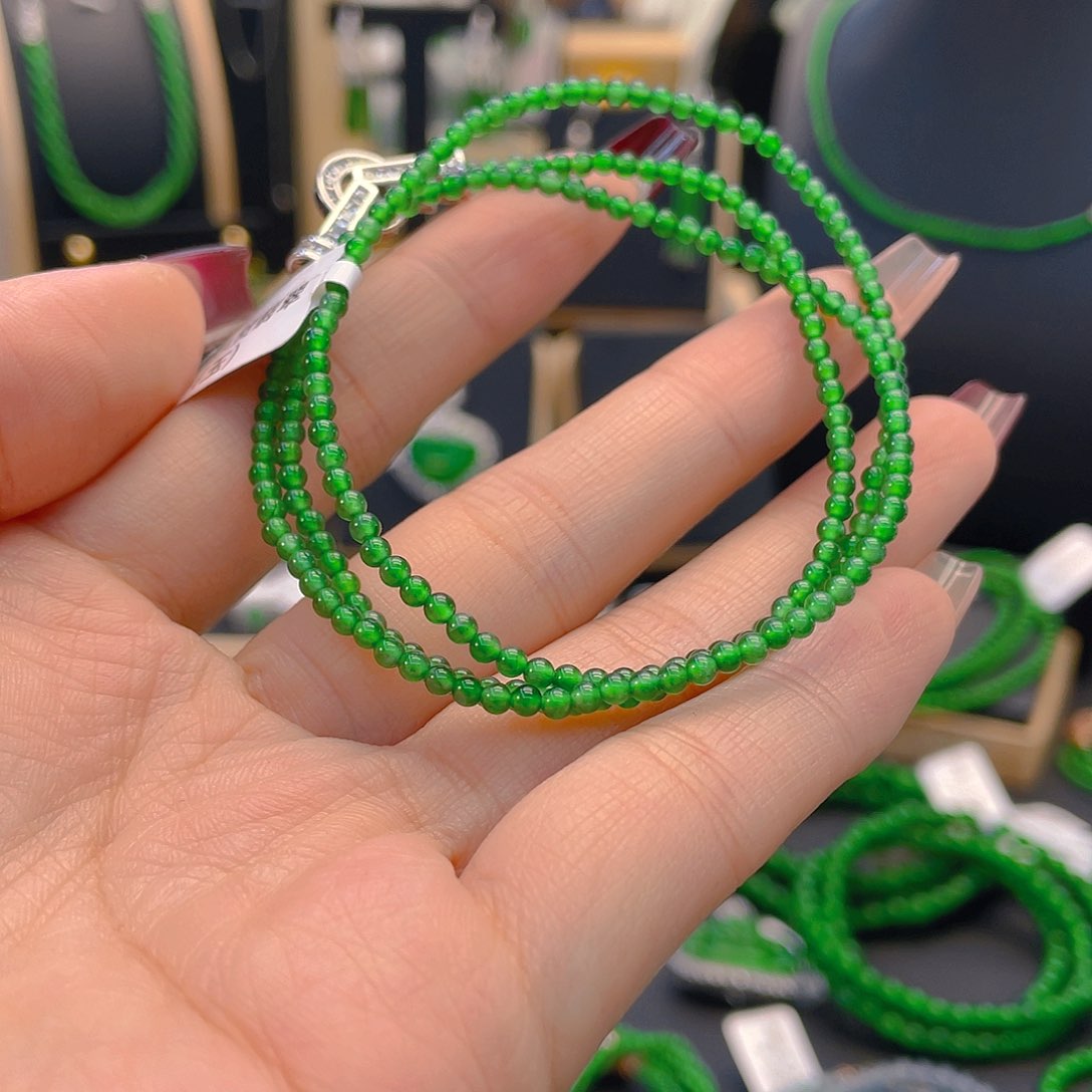 翡翠项链未镶嵌卡2.5