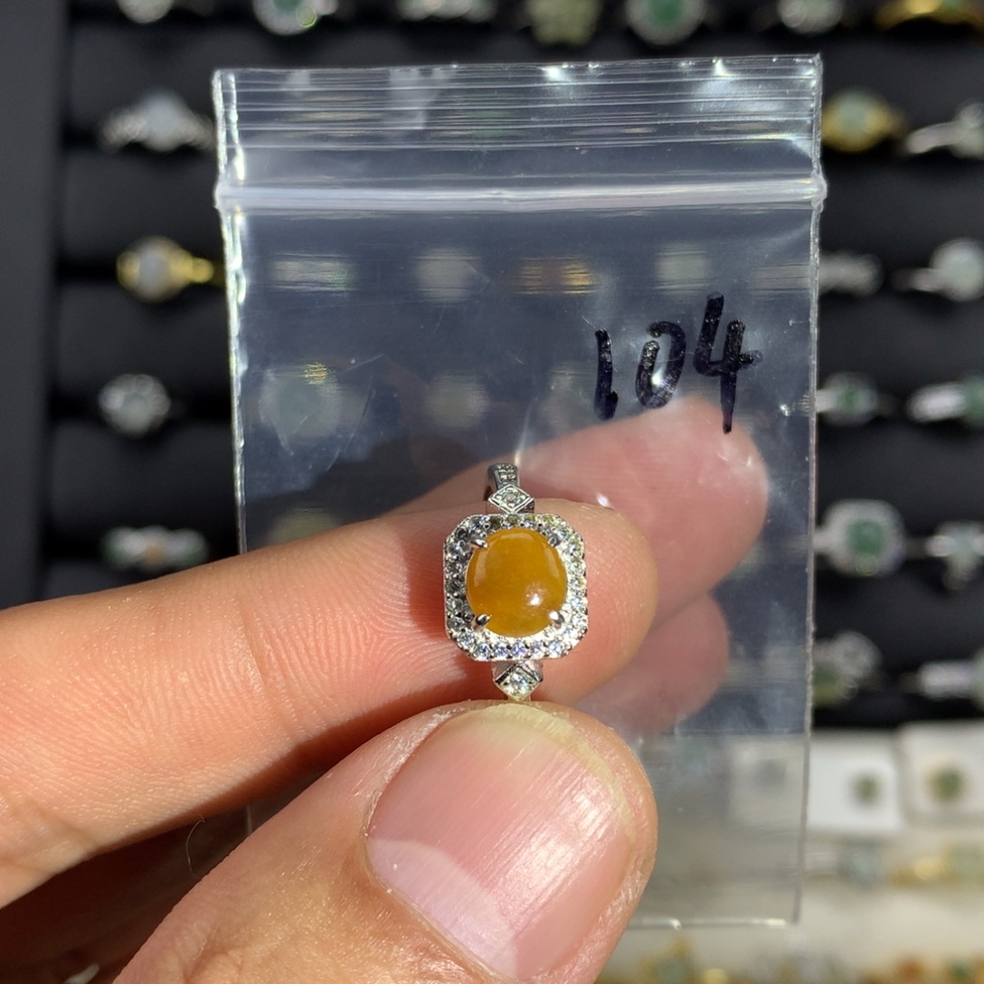 翡翠未镶嵌戒指104