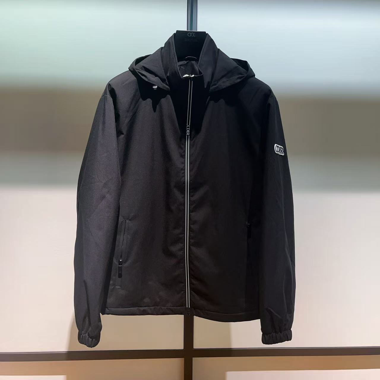 CD25秋冬男士黑武士黑色连帽立领夹克外套夹棉加厚